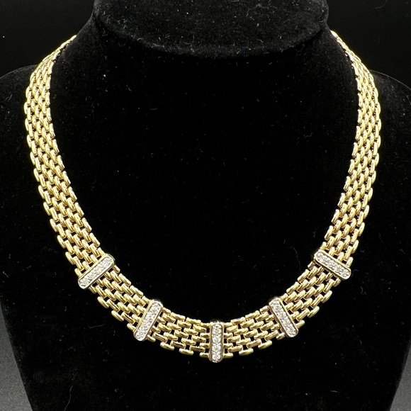 Authentic 1.10 carat Diamond 14K Necklace 56.36 g solid yellow gold. 14 3/4” - Picture 10 of 10